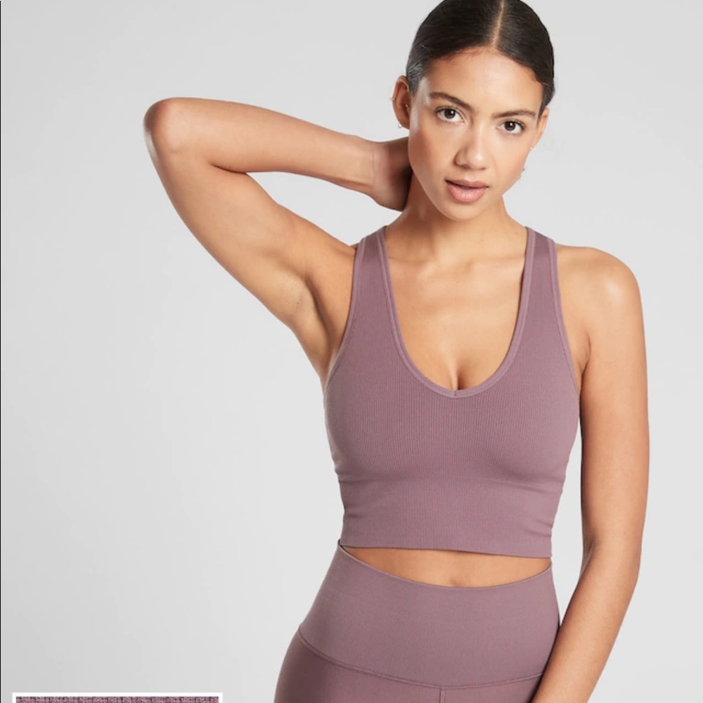 Athleta Aurora Crop Rib Tank